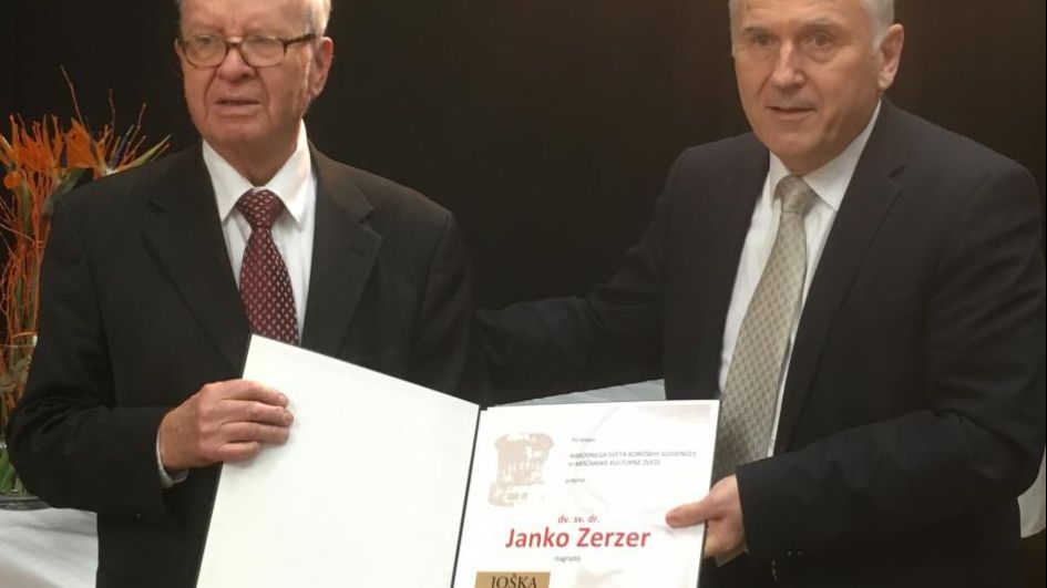 Janko Zerzer - dobitnik 40. Tischlerjeve nagrade
