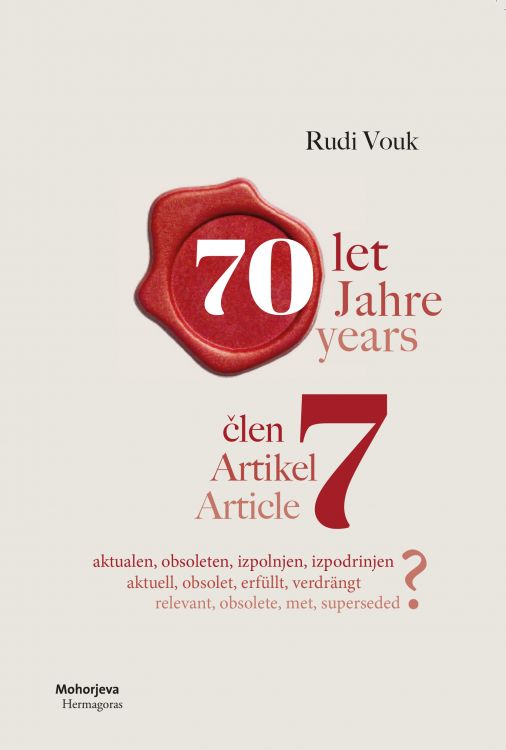 Cover: 70 let člen 7 – aktualen, obsoleten, izpolnjen, izpodrinjen?
