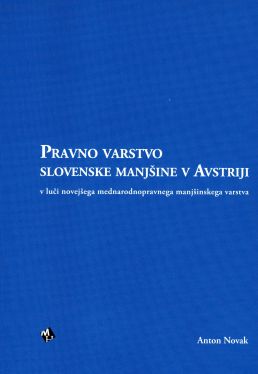 Cover: Pravno varstvo slovenske manjšine v Avstriji