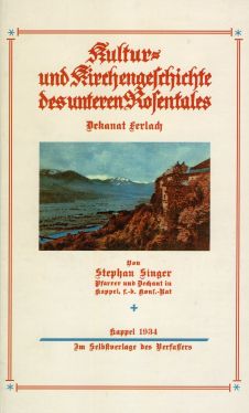 Cover: Kultur- und Kirchengeschichte des unteren Rosentales. Dekanat Ferlach