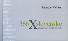 Cover: 366 X slovensko z jezikovnimi kotički skozi leto